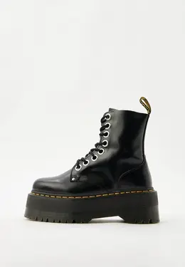 Dr. Martens: Чёрные ботинки 