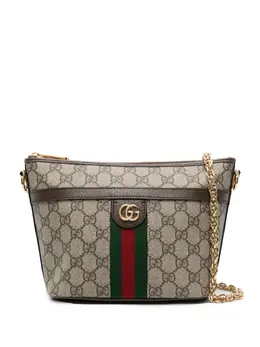 Gucci: Бежевая сумка  Ophidia GG