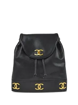 CHANEL Pre-Owned: Чёрный рюкзак