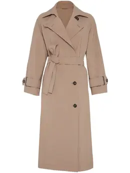 Brunello Cucinelli: Коричневый плащ 