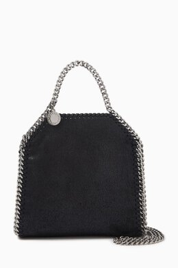 Stella McCartney: Серебристая сумка-шоппер Tiny Falabella