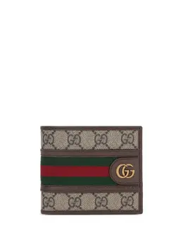 Gucci: Бежевый кошелёк  Ophidia GG