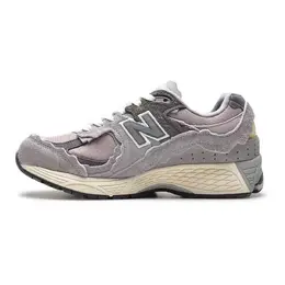 New Balance: Серые кроссовки 