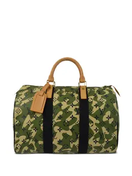 Louis Vuitton Pre-Owned: Зелёная сумка 