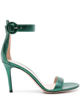 Gianvito Rossi: Зелёные сандалии  Portofino