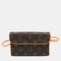 Louis Vuitton: Коричневая сумка  Florentine