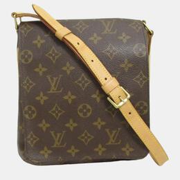 Louis Vuitton: Коричневая сумка  Musette