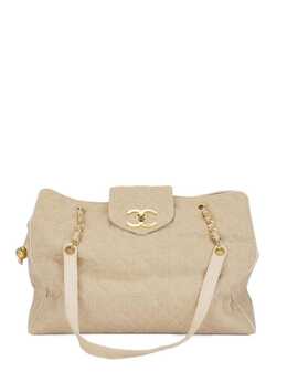 CHANEL Pre-Owned: Бежевая сумка 