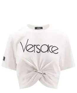 Versace: Хлопковая футболка 