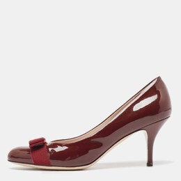 Salvatore Ferragamo: Бордовые туфли  Vara Bow