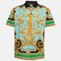 Versace: Многоцветное поло  Baroque