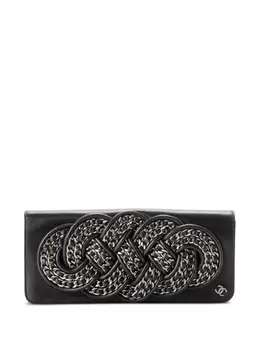 CHANEL Pre-Owned: Чёрный клатч 
