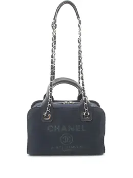 CHANEL Pre-Owned: Голубая сумка 