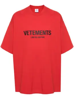 VETEMENTS: Футболка с принтом 