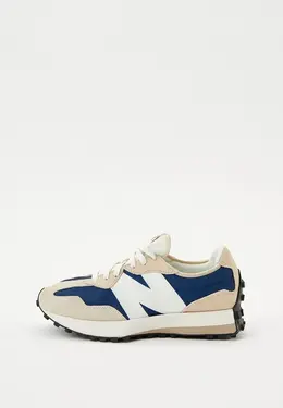 New Balance: Бежевые кроссовки 