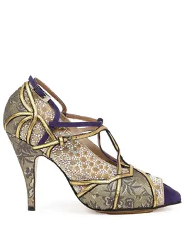 Maison Margiela: Фиолетовые туфли  Tabi