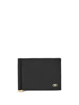 Ferragamo: Чёрный кошелёк  Gancini