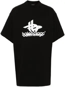 Balenciaga: Футболка с принтом