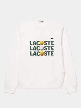 Lacoste: Бежевый свитшот 