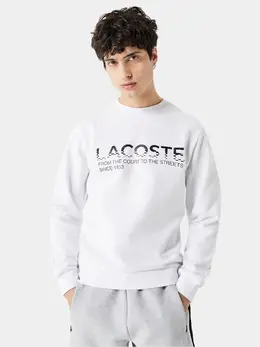 Lacoste: Белый свитшот 