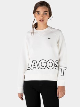 Lacoste: Бежевый свитшот 