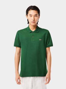 Lacoste: Зелёное поло 