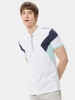 Lacoste: Белое поло 