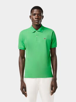 Lacoste: Зелёное поло 