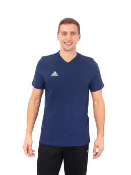 Adidas: Синяя футболка 