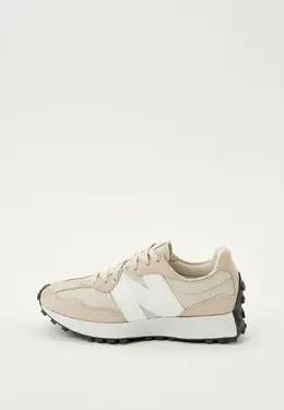New Balance: Бежевые кроссовки 