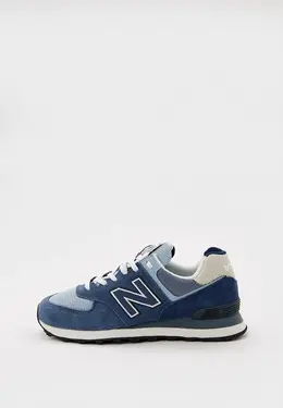 New Balance: Синие кроссовки