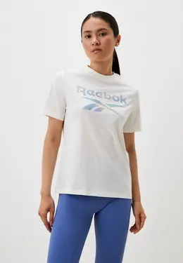 Reebok: Бежевая футболка 