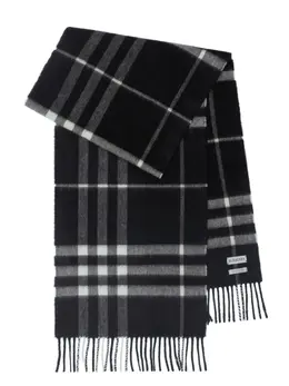 Burberry: Чёрный шарф 
