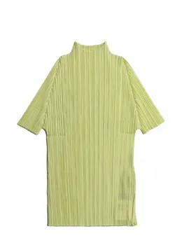 Pleats Please Issey Miyake: Жёлтая футболка 