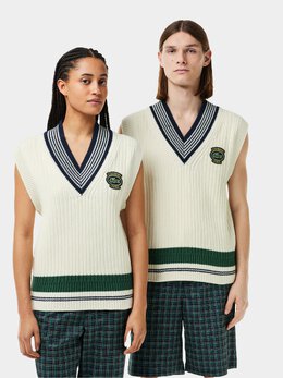 Lacoste: Белый жилет 