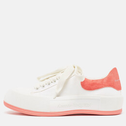 Alexander McQueen: Белые кроссовки  Deck Plimsoll