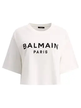 Balmain: Хлопковая футболка 