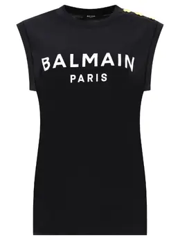 Balmain: Чёрный топ 