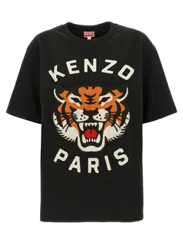 Kenzo: Хлопковая футболка  Tiger