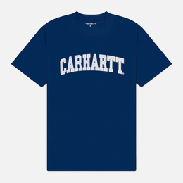 Carhartt WIP: Синяя футболка 