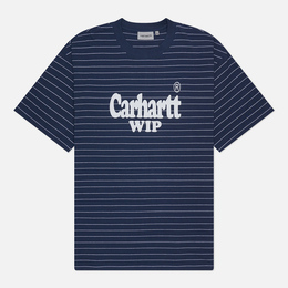 Carhartt WIP: Синяя футболка 