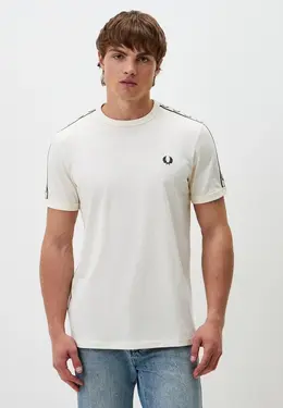 Fred Perry: Бежевая футболка 