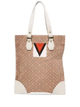 Louis Vuitton Pre-Owned: Бежевая сумка-шоппер 