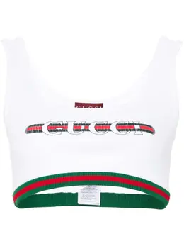 Gucci: Белый топ  Web