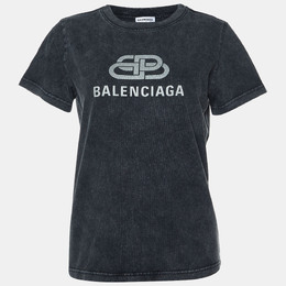 Balenciaga: Футболка Crew с принтом