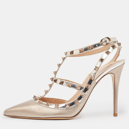 Valentino: Розовые туфли Rockstud