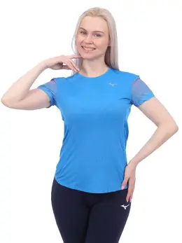 Mizuno: Синяя футболка 