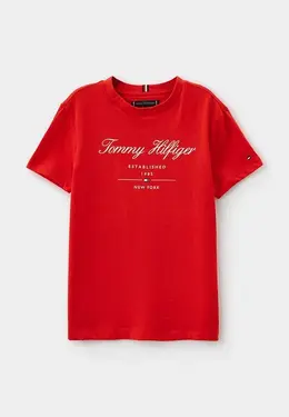 Tommy Hilfiger: Красная футболка 