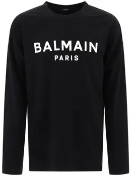 Balmain: Футболка с принтом 