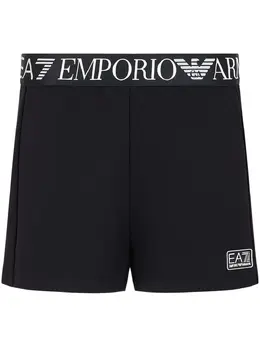 Ea7 Emporio Armani: Чёрные шорты 